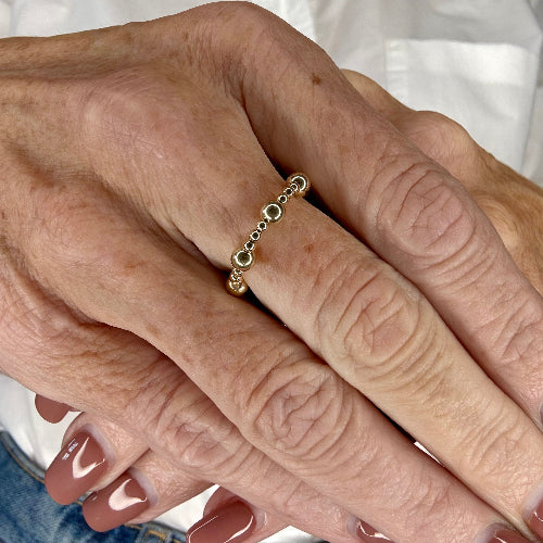 Satellite 14k Gold Ring