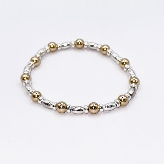 Starlink – Mixed Metal 14k Gold and 925 Sterling Silver Bracelet
