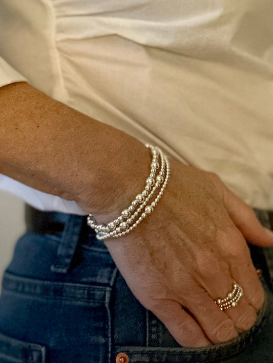 Signature 925 Sterling Silver Bracelet Stack