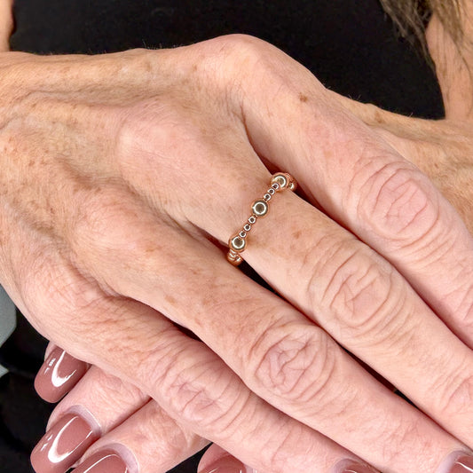 Satellite 14k Rose Gold Ring