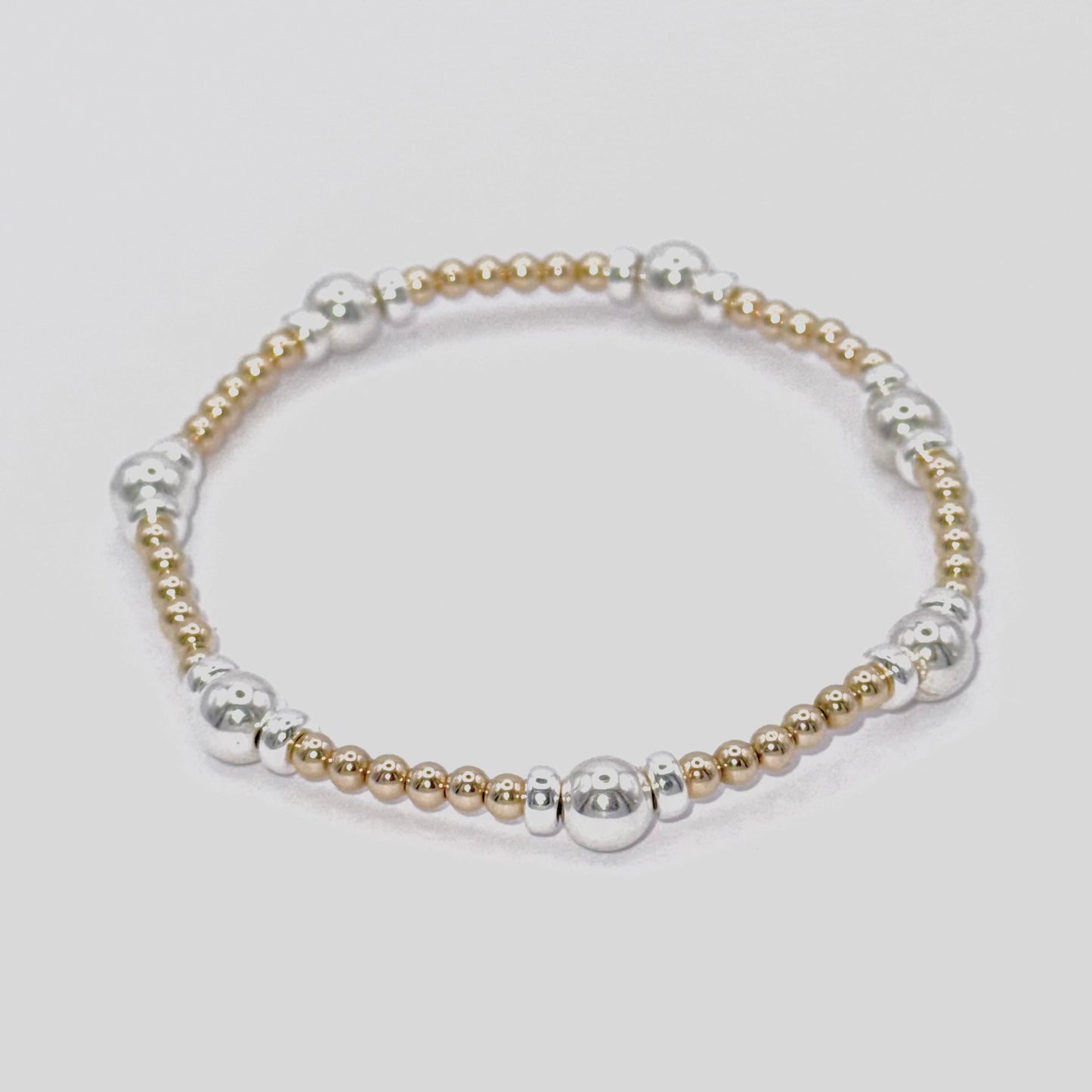 Starry Eyed Mixed Metal Bracelet Stack